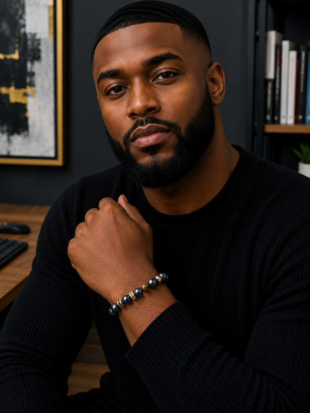 Black Onyx Men's Bracelet