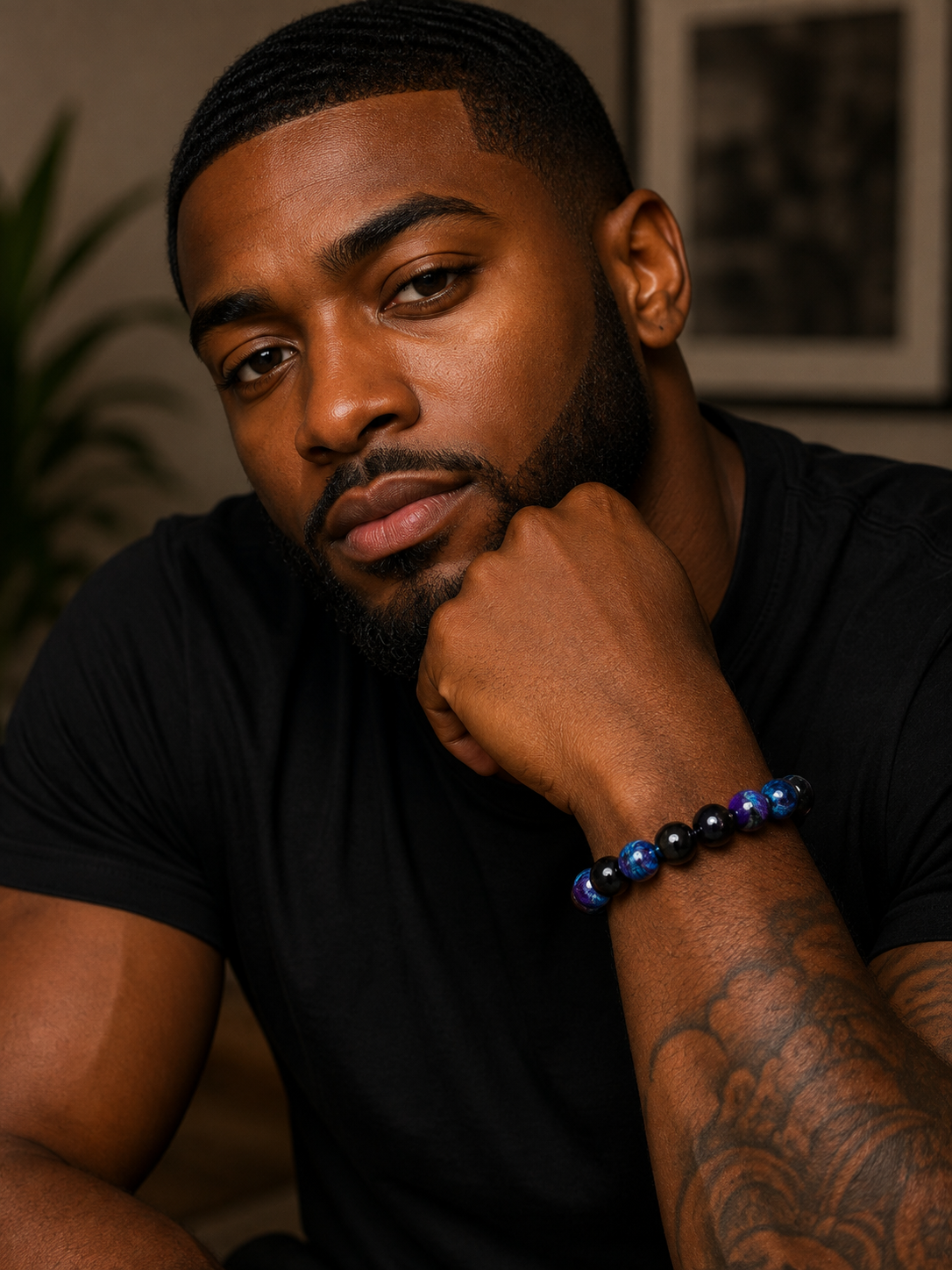 Black & Blue Edge Bracelet