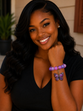 Purple Butterfly Bliss Bracelet