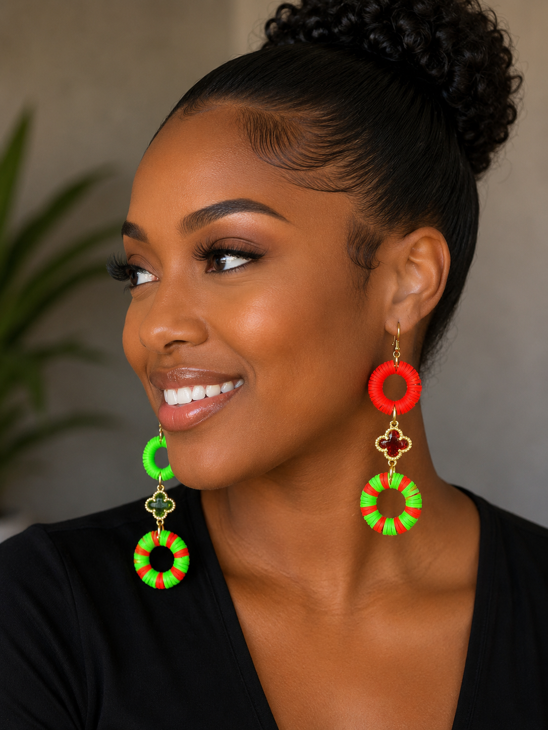 Colorful Circle of Joy Earrings
