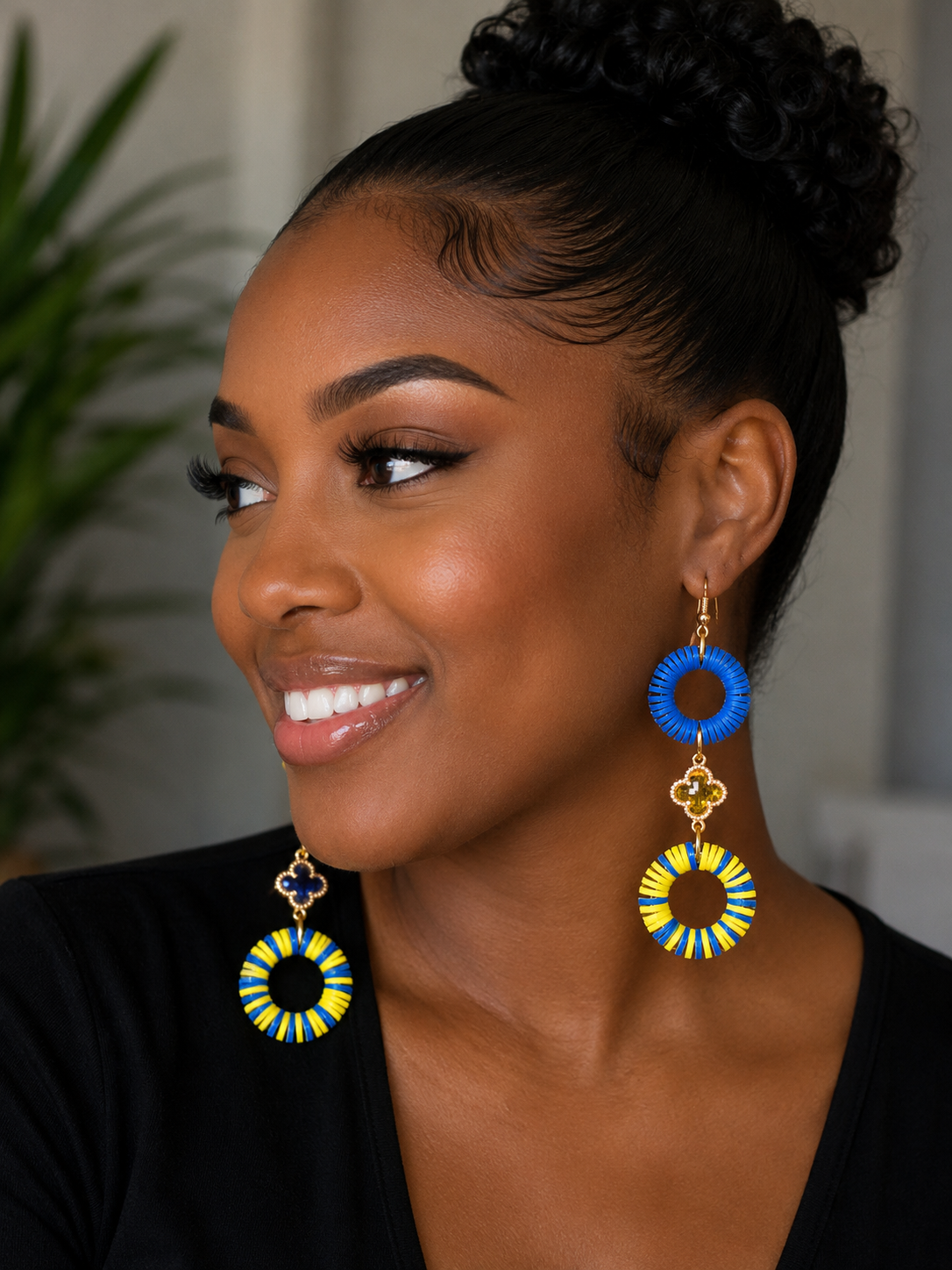 Colorful Circle of Joy Earrings