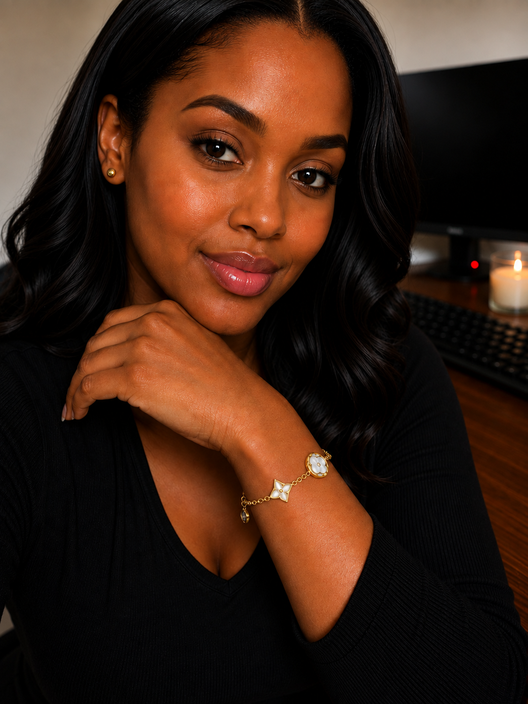 Ivory Petal Luxe Bracelet